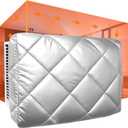 Anti-fall Thickened Window Air Conditioner Cover Inside Silver- Windproof Waterproof Insulated - Universal Window AC Unit Cover For Indoor(M-18.8*14.2*3in)