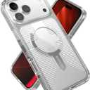 Speck GEMSHELL Grip +MS Case for iPhone 17 Pro Max - Clear/Clear | Slim Protective Grip | Drop Protection | MagSafe Compatible