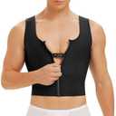 (2XL) TAILONG Gynecomastia Compression Vest for Men Shapewear Slimming Body Shaper Corset Tops Fajas para Hombres