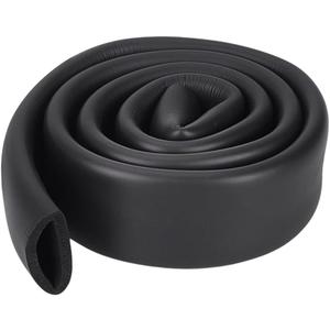 AHANDMAKER Foam Tubing for Handle Grip Support, Synthetic Rubber Handlebar Cover Grip 1.3 Inch OD 1 Inch ID 43.3 Inch Long Comfortable Non-Slip Handle Grips for Fitness Equipment Bicycle, Black, Pack 2