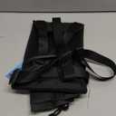 Airplane Foot Hammock, No Collapse Foot Rest for Plane Travel with Extended Adjustment Strap, Portable Desk Foot Hammock with Thickened Foam, Foot Sling Travel Essentials to Relax Your Feet (1 Pc Black)