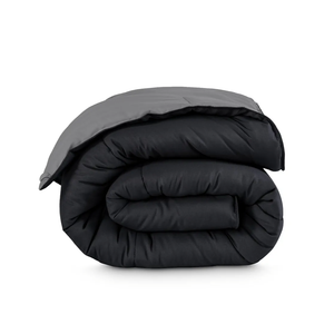 Bare Home Twin/Twin Extra Long Comforter - Reversible Colors - Goose Down Alternative - Ultra-Soft - Premium 1800 Series - All Season Warmth - Bedding Comforter (Twin/Twin XL, Black/Grey)