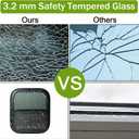 RV Window | 14"W x 16"H | Teardrop Style | Vertical Sliding Replacement Glass &Trim Set | DOT Certification Qualified