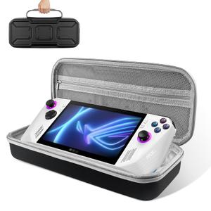 YAMTO Carrying Case Fits for Steam Deck& Asus Rog Ally Gaming Handheld and Accessories, Compact Design,Portable Hard Bag for Travel and Storage,Black