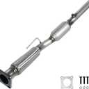 JT Exhaust Converter Compatible with Jetta 2005-2014, 2010-2014 Golf 2.5L (ONE O2 Sensor Port) Engine BGP (Catalyst+ Upgraded Version)