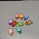 cntjv 9 Pcs Large Luminous Resin Turtles Figures Sea Crafts Glow in The Dark Bulk Plastic Ocean Animals Figurines to Hide 10 Colors Dollhouse Garden Aquarium Micro Landscape Decor