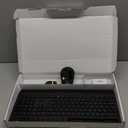 Trueque Wireless Keyboard and Mouse Combo - Full-Size Quiet Keyboard with Palm Rest, Phone Holder, Multimedia Keys, Power Switch, Compatible with Windows, Chrome OS, PC, Laptop (Batteries Included) - Missing Dongle