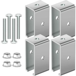 Channel Trolley Track Hanger Bracket for Strut Channel, 1-5/8 Intermediate Support Hange Bracket (4 Pack)