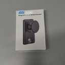 AUROX for MagSafe Wallet Stand, Magnetic Wallet Stand, for Magsafe Phone Grip Card Holder, Magnetic Card Wallet Holder with Collapsible Phone Grip, for iPhone 16 15 14 13 12 Series, Fit 3 Cards, Black