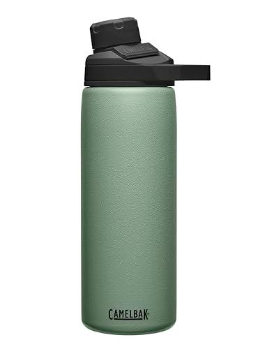 CamelBak Chute Mag Vacuum Insulated Stainless Steel Water Bottle, Magnetic Leak‑Resistant Cap for Everyday Hydration, 20oz, Moss