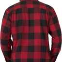 Long Sleeve Sherpa Lined Shirt Jacket, Red Buffalo, Small