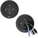 3in TV Cable Hider Wall Kit, YCLYC Large TV Cord Hider for Wall Mounted TV, TV Cord Covers for Wires on Wall Kit, Behind in Wall Cable Management Kit, Black TV Wire Hider for Wall