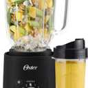 Oster Vortex Plus Glass Blender, Reversible Steel Blades, 1200 Watt, Black