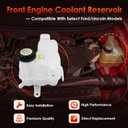 603-028 Front Engine Coolant Reservoir With Cap, Compatible with Ford 04-10 F-150, 03-06 Expedition, 04-08 F250, 04-08 Lobo, Lincoln 03-06 Navigator, 06-08 Mark LT, Replaces# 2L1Z8A080AB, 5L3Z8A080AA