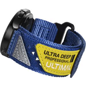 Compatible with Samsung Galaxy Watch 7 6 5 4 FE 40mm 44mm/6 Classic 43mm 47mm/5 Pro 45mm/4 Classic 42mm 46mm, 20mm Nylon Adjustable Sports Strap for Men Women (BLUE, L)