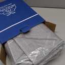 Washable & Non-Slip Runner Rug 2x8, Modern Stripe Low-Pile Carpet, Non-Shedding Woven Hallway Runner for Entryway, Kitchen- Light Gray