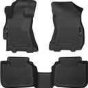 Husky Liners Weatherbeater Floor Mats | Fits 2015-2019 Subaru Legacy & Subaru Outback | Front & 2nd Row, 3-pc Black - 99671