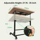 ALL4JIG 1500 Pieces Puzzle Table with Legs and Wheels,24.92"×33.58" Wooden Jigsaw Puzzle Table with 4 Drawers&Cover,Vertical Option,Laptop&Drafting Table for Couch,for Bricks Building, Medium-1500pcs
