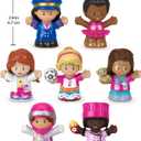 Fisher-Price Little People Barbie Toddler Toys, You Can Be Anything Figure Pack, 7 Characters for Pretend Play Ages 18+ Months