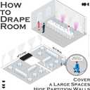 60ftx12ft Wrinkle Free White Backdrop Curtain, 12 Panels 12FT Height White Drapes for Wedding, Silky Polyester Photo Back Drop Cloth Draping for Birthday Party Photography Background