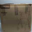 Upright Walkers for Seniors, Stand Up Rollator Walker with Adjustable Padded Armsupport & Seat, Folding Rolling Walker with 8'' Wheel Suitable for All Terrain, Red