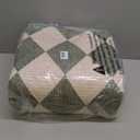 LIVEBOX Washable 8x10 Diamond Rugs for Living Room, Non-Slip Checkered Rug Soft Modern Neutral Geometric Plaid Area Rug for Bedroom, Large Farmhouse Carpet for Office Kids Room Classroom Dorm, Green