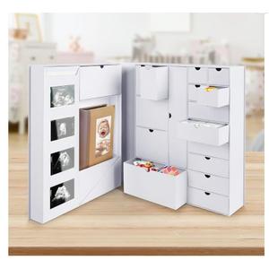 White Baby Keepsake Box - Baby Memory Box - Baby Boy or Girl