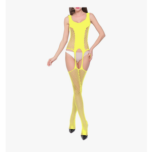 Sexy Mesh Lingerie for Women Jacquard Polka Dot See Through Camisole Vest Erotic Jumpsuit Apparel A