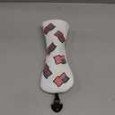 US Flag Patriotism Golf Club Head Covers White for Driver, Fairway Hybrid Woods - 4 Options - Synthetic Leather Golf Wood Head Covers Set(D/F/H), Driver Headcover, Fairway Wood Head Cover, Golf Hybrid Head Cover
