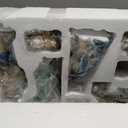 Glitzhome 12Pcs Nativity Figurines Sets for Christmas Indoor, Deluxe Blue Resin Christian Nativity Set Xmas Nativity Scene Tabletop Ornaments Miniatures Statue Nativity Figures Collectible 10" x 26"