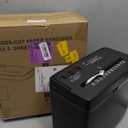 Woolsche Paper Shredder for Home,5 Sheet Desktop Cross Cut with 2.38-Gallon Basket Shredder,P-4 Security Level, 4-Mode Design, Shreds Paper/Credit Card - Durable, with Jam Proof Function for Home