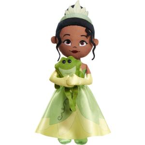 Disney Princess Lil' Friends Plush Tiana & Naveen 14.5-inch Plush Doll, Officially Licensed Kids Toys for Ages 3 Up, Gifts and Presents by Just Play