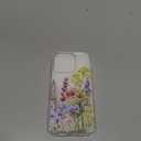 Wild Flower Clear Case Compatible with iPhone 16 Pro, Cute Girls and Women Floral Back Case Cover, Summer Flowers Transparent Flexible TPU Bumper Shockproof Protective Phone Case