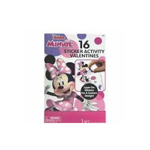 Disney Jr. Minnie 16 Sticker Activity Valentines