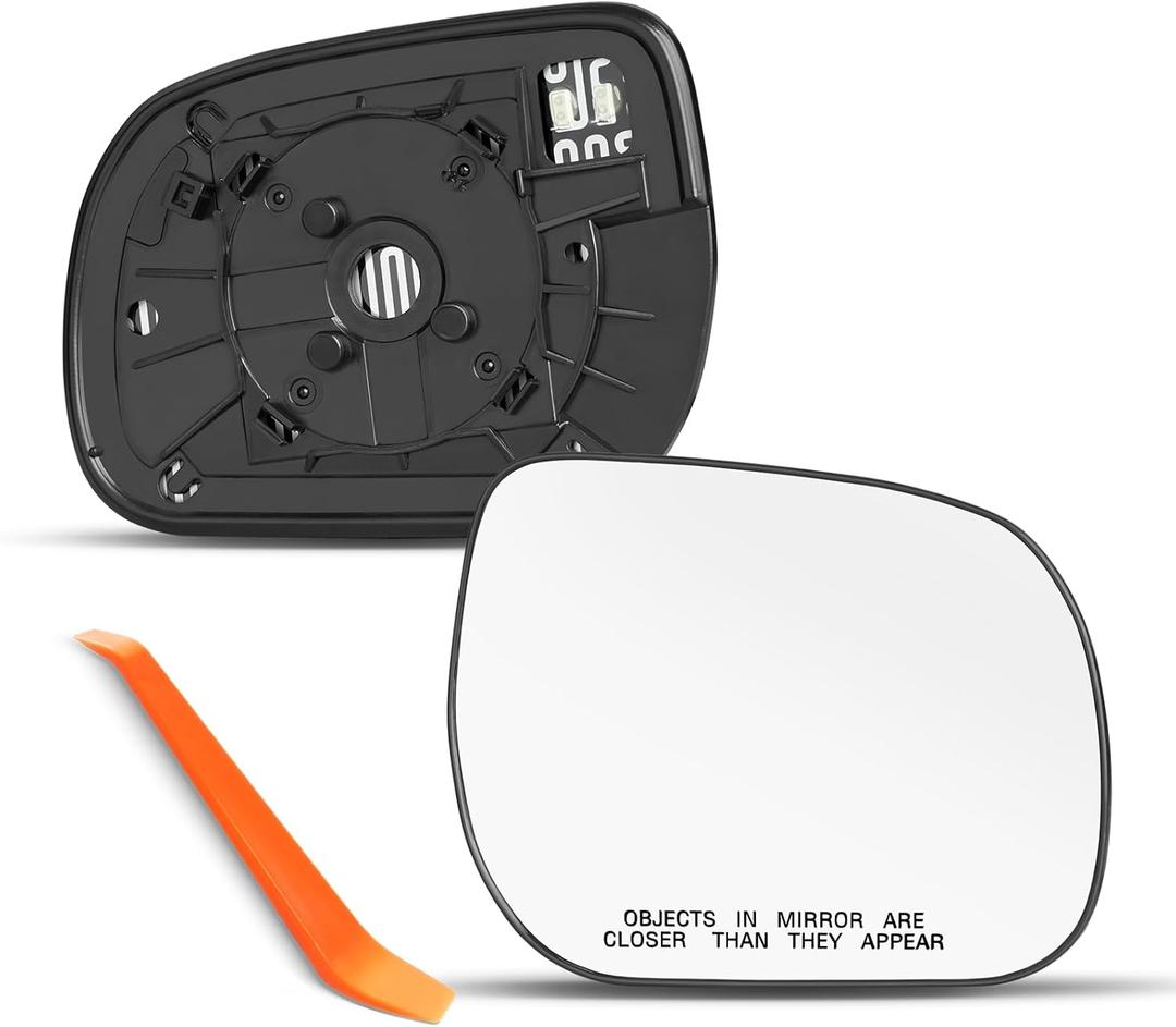 Compatible with Toyota Rav4 Passenger Side Mirror 2006 2007 2008 2009 2010 2011 - Right Side Mirrors Replacement Glass with Backing Plate, Power Heated