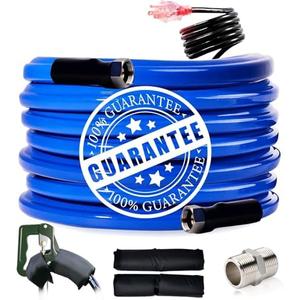 30FT, Heated Water Hose for RV,-45 ℉ Antifreeze Heated Drinking Garden Water Hose，Electrically Heated Garden Hoses, Rv Accessories，Rv，Rv Water Hose,Auto Accessory