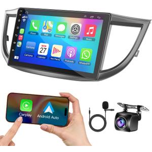 4G+64G Car Radio Stereo for Honda CRV 2012 2013 2014 2015 2016 Android 13, 9 Inch IPS Touch Screen CRV Car Stereo with Wireless Carplay/Android Auto, DSP, Bluetooth, Backup Camera, SWC, Built-in GPS
4G+64G Car Radio Stereo for Honda CRV 2012 2013 2014 2015 2016 Android 13, 9 Inch IPS Touch Screen CRV Car Stereo with Wireless Carplay/Android Auto, DSP, Bluetooth, Backup Camera, SWC, Built-in GPS