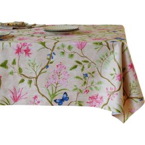 Rectangle Table Cloth,100% Waterproof Tablecloth Oil Proof Spill Proof Vinyl Table Cloth, Wipe Clean Plastic Table Cover for Dining, Camping, Indoor and Outdoor 54" x 78",Pink