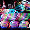120 Pack LED Light Up Bracelets, Glow in the Dark Party Supplies, 6 Color Glow Bracelets, Rave Party Favors for Kids/Adults Birthday, Concert,Goodie Bag Fillers, New Year