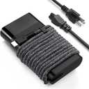 Slim 65W USB C Laptop Charger Compatible with HP Spectre x360, Envy, Elitebook x360, Omnibook, Pavilion, Chromebook, Elite x2 Travel Type C Power Cord Ac Adapter