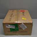 Round Metal Drink Table with Black Top and Faux Marble Base – Small Pedestal Side Table for Living Room, Bedroom, or Office – Modern Black Round Cocktail Table, Easy Assembly, Scratch-Resistant