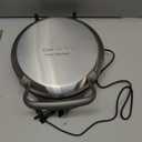 Cuisinart Belgian Waffle Maker, Round Waffle Iron, 6 Setting Adjustable Browning, Audible Alert, Nonstick Plates, WAF-200P1, Silver