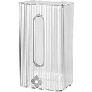Cabilock Wall-Mounted Four-Leaf Napkin Box Pet Material Tissue Holder for Bathroom Kitchen