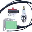 Ignition Coil Stop Switch fit For Husqvarna 51 55 EPA 55EU1 55 Rancher 503 90 17-01, Ignition Coil, On-Off Switch, Spark Plug