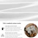 Wildarms Men's 6-Pack Running Socks - Cotton Ankle Socks with Arch Support, Cushioned & Breathable for Sports & Hiking (US, Numeric, 10, 13, Regular, Regular, 6, Black6)