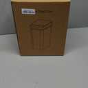 Bathroom Trash Cans with Lid Touchless Automatic Motion Sensor 4 Gallon Small Garbage Can, Smart Electric Plastic Narrow Garbage Bin for Living Room Bedroom Office Kitchen (White)