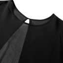 Hilinker Women's Mesh Shrug Sheer Poncho Split Open Back Workout Cover Up Tops Summer Black X-Large (Black)