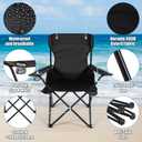 Yuntau 2 Pcs Beach Chair with Umbrella for Adults Foldable Camping Chair with Shade,Lawn Chairs with Canopy,Clamp, Portable Beach Chairs for Outdoors Fishing Travel Picnic (Black,Navy Blue,White)