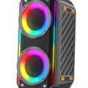 TAMPROAD Speakers Bluetooth Wireless, 300W Peak Portable Loud Bluetooth Speaker Party Speaker Boombox with Deep Bass, TWS, Large Bluetooth Speaker with LED Light Show for Guitar, Party Outdoor Camping 