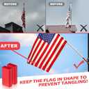 8PCS Strong Magnetic Flag Weights for Bottom of Flag in Winds,Heavy Duty Rubber Coated Magnet Drapery Weights,Waterproof Outdoor Curtain Magnets,Wind Banner Weights to Prevent Outdoor Flag/Drapery Tangles,4 Pairs